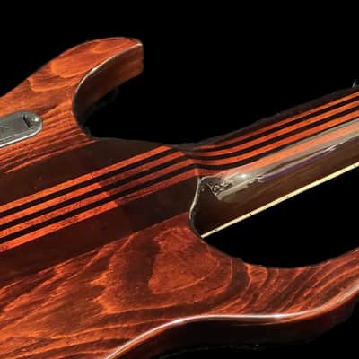 PHRED instruments Panda 6-string Shot Scale Bass 2023 - Transparent brown image 12