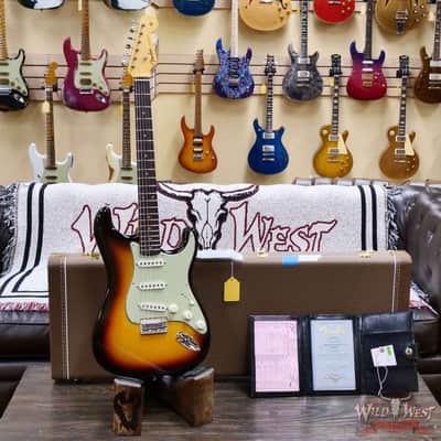 Fender Custom Shop Vintage Custom '59 1959 Hardtail Stratocaster  Time Capsule Package TCP Chocolate 3-Color Sunburst 6.90 lbs image 6