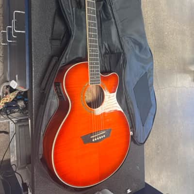 Washburn EA15ITB Festival Series Mini Jumbo with Electronics 2010s - Ice Tea Burst image 10