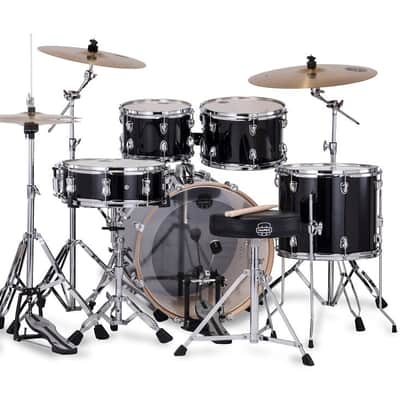 Mapex VE5045FTC Venus Fusion Shell Pack, 20" Bass Drum, Black Galaxy Sparkle image 3