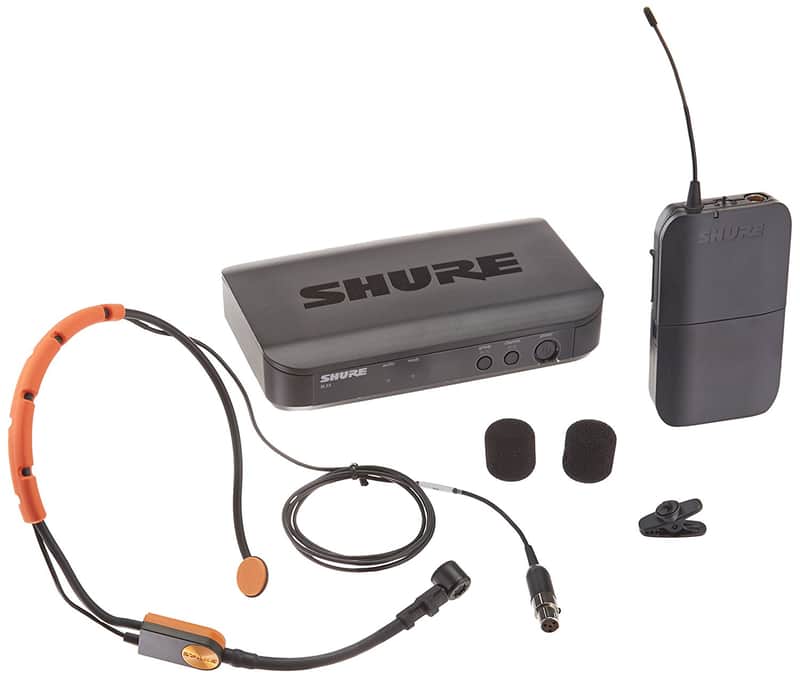 Shure BLX14/SM31 UHF Wireless Microphone System - Perfect for Fitness, Aerobics - 14-Hour Battery Life, 300 ft Range | Includes SM31FH Fitness Headset Mic, Single Channel Receiver | H9 Band image 1