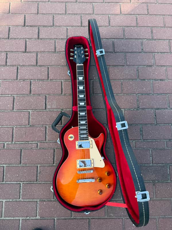 Epiphone Les Paul Standard Plus Top 1989 - Cherry Sunburst + hard case image 1
