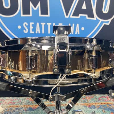Remo - 3.5x13" Master-Touch Brass Piccolo Snare 1990's - Brass Wrap image 8
