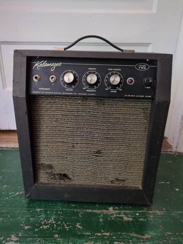 Kalamazoo Model Two Amp Black Panel 1960s - Black image 1