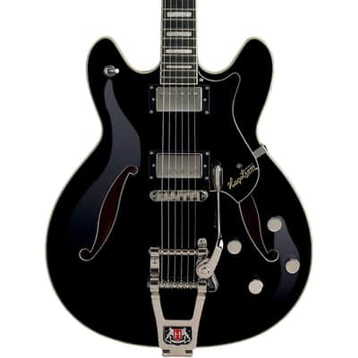 Hagstrom Tremar Viking Deluxe Electric Guitar - Gloss Black (Open Box) image 2