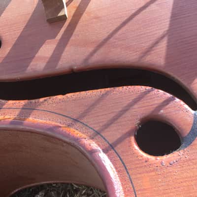 Alcoa ALUMINUM upright bass 1930s Faux wood finish image 11