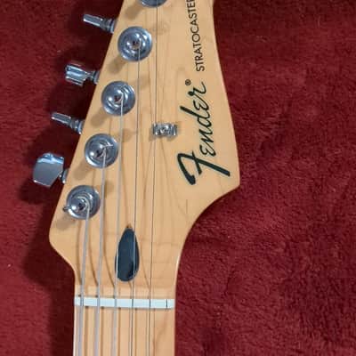 Fender Stratocaster Plus Top Flame Maple Top FMT Guitar, Amber finish MIM Mexico image 4