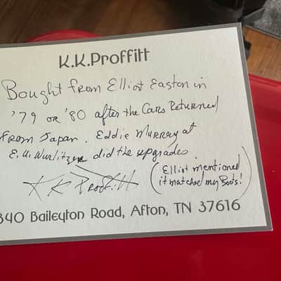 Greco SE Stratocaster Owned By Elliot Easton 1980 - Dakota Red Left Handed OHSC image 25