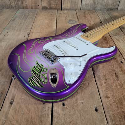Fender Stratocaster MIM Gene Winfield Custom Pinstripe Finish 2010 w/ hard case image 9
