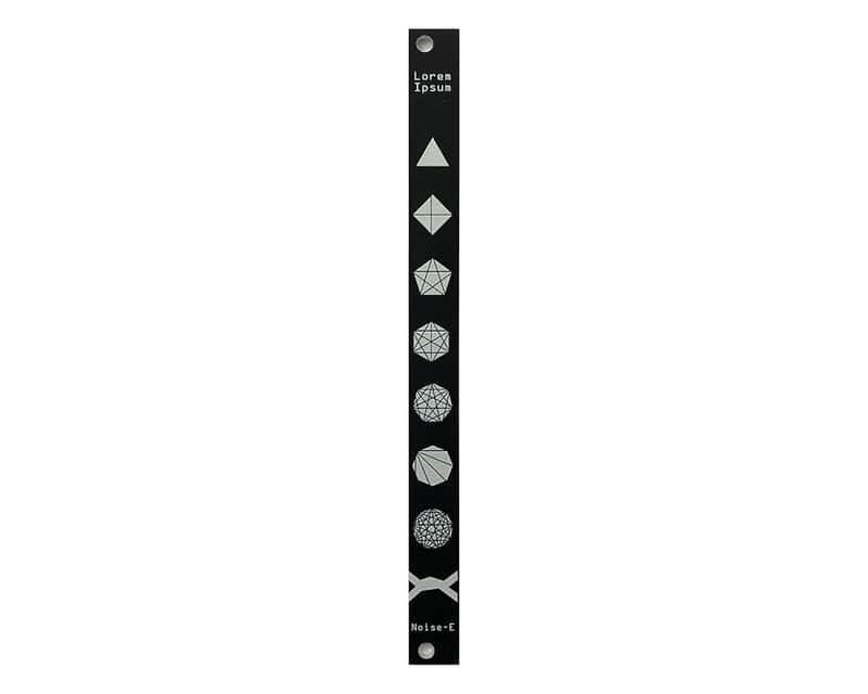 Noise Engineering Lorem Ipsum 2hp Blank Panel - Black image 1