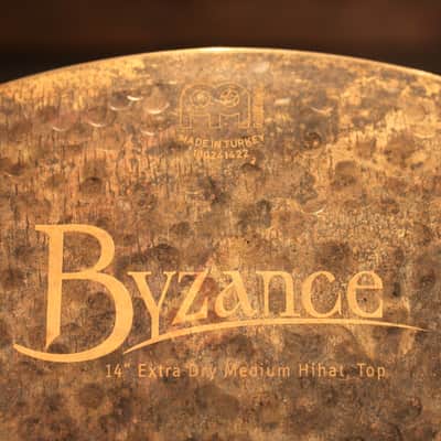 Meinl Byzance Extra Dry 14" Medium Hihat Cymbals - Used! image 5