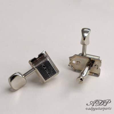 6 Lefty Machine Head in line Vintage Kluson Single Line 1:15 Left Hand Tuners Ni image 1