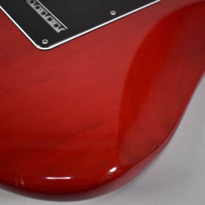 2004 Fender FSR American Deluxe Mahogany Stratocaster Crimson Red image 15