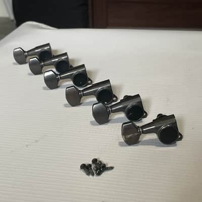 2000's Japan Ibanez RG Series Model GOTOH SG38 Reverse or Lefty Powder Cosmo Tuners Tuning Pegs 6 In Line