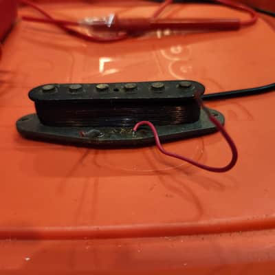 FENDER STRATOCASTER PICKUP 1979 grey bottom, rewound, meter reads 5.37 image 4