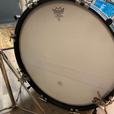 VINTAGE Slingerland Be-Bop Combo Turquoise Sparkle Cocktail Kit image 18