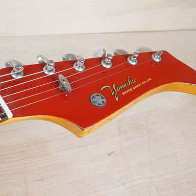 Yamaha SG-3 1966 Coral Red Vintage Japan w/ Bag image 6