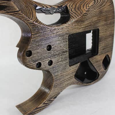 Finished Ash 6 string, Jem style guitar body, rear route, HSH, AANJ - J1201 image 7