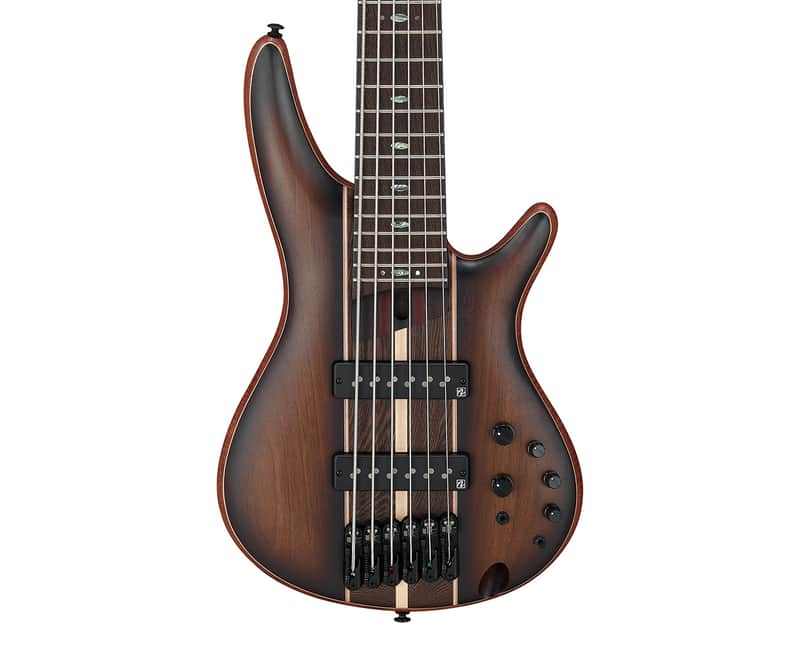 Used Ibanez SR1356BDUF SR Premium 6-String Bass - Dual Mocha Burst Flat image 1
