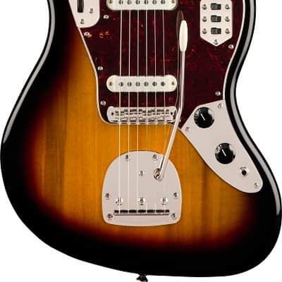 Squier Classic Vibe '70s Jaguar Electric Guitar Laurel FB, 3-Color Sunburst image 2