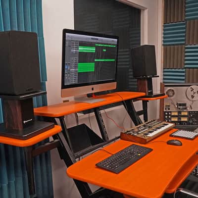 Rockville ELITE-5D 5.25" Dark Wood Computer Speakers w/Bluetooth+Desktop Stands image 7