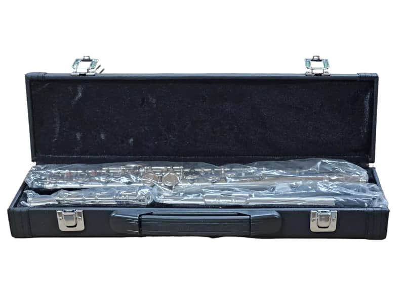SILVER INTERMEDIATE/STUDENT CONCERT BAND FLUTE-ENGRAVED image 1