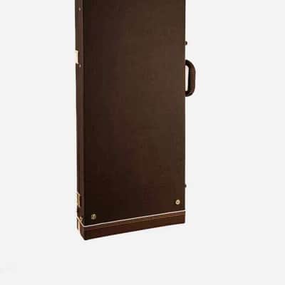 Electric Bass Guitar Hard Case – Brown Vinyl, Plush Interior, Pro-Level Protection image 2