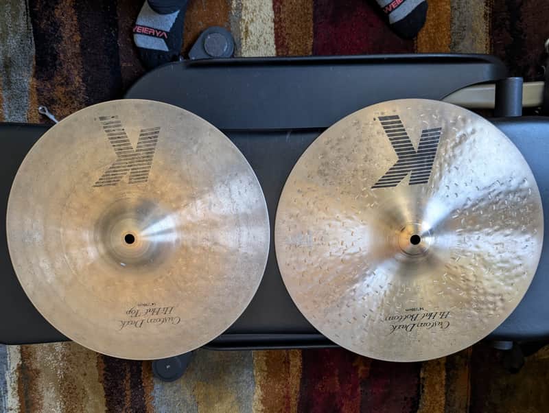 Zildjian K CUSTOM DARK 14" HI HAT PAIR 2020's image 1