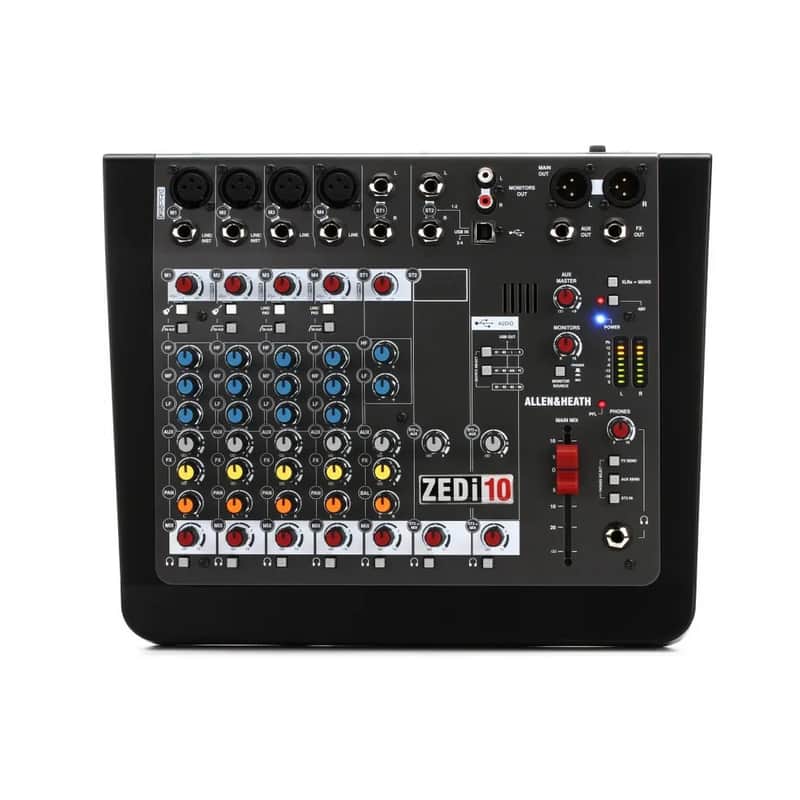 Allen & Heath ZEDi-10 Compact 10-Input Hybrid Mixer/USB Interface 2015 - Present - Black image 1