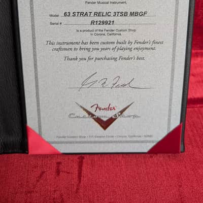 Fender Custom Shop Masterbuilt 1963 Stratocaster – Greg Fessler 2023 - Relic 3-Tone Sunburst image 8