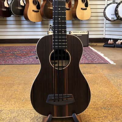 Kala Striped Ebony Acoustic-Electric U-Bass w/Padded Gig Bag image 1