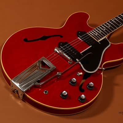 1961 Gibson ES-330 TDC W. Factory Sideways Vibrola - Cherry image 1