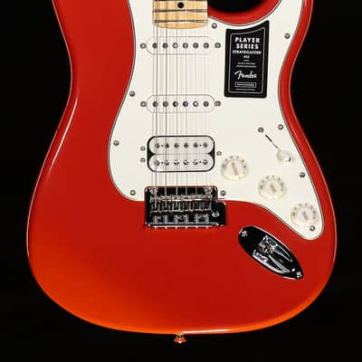 Fender Limited Edition Player Stratocaster HSS Maple Fingerboard Fiesta Red with Matching Headstock (365) image 3
