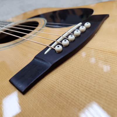 1980s Hohner Leyanda Line HMW-600N Dreadnought w/ Original Soft Shell Case image 15