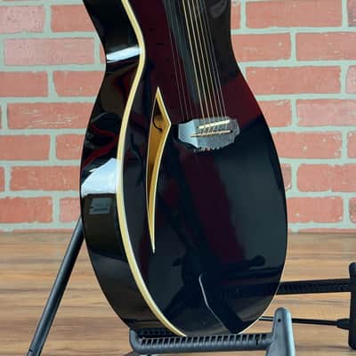 ESP LTD TL-6 Thinline Acoustic-Electric Guitar - Black image 9