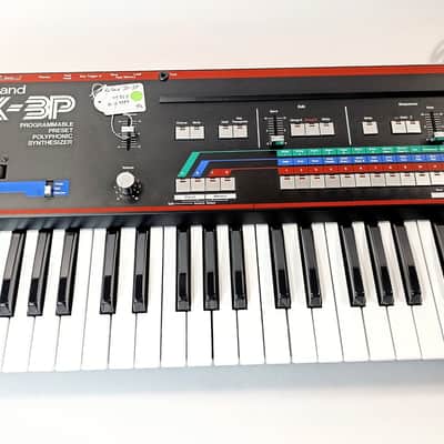 Roland JX-3P 61-Key Programmable Preset Polyphonic Synthesizer with PG-200 Programmer 1983 - 1985 - Black image 3