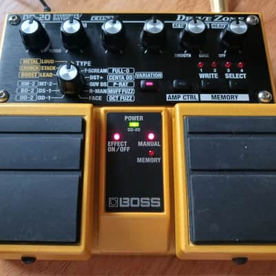 Boss OD-20 OVERDRIVE/DISTORTION - Drive Zone - Twin Pedal 2003 - Yellow image 2
