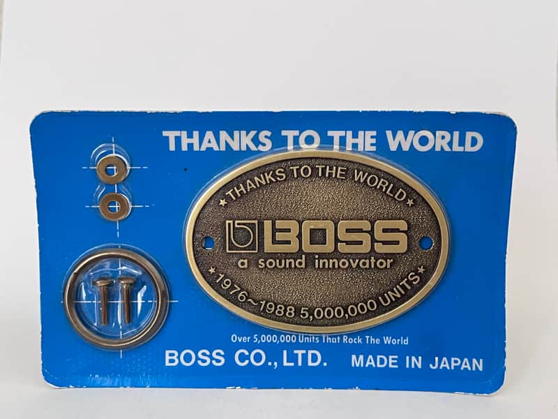 RARE! Boss Thanks to the World Plaque 1988 - Bronze image 1