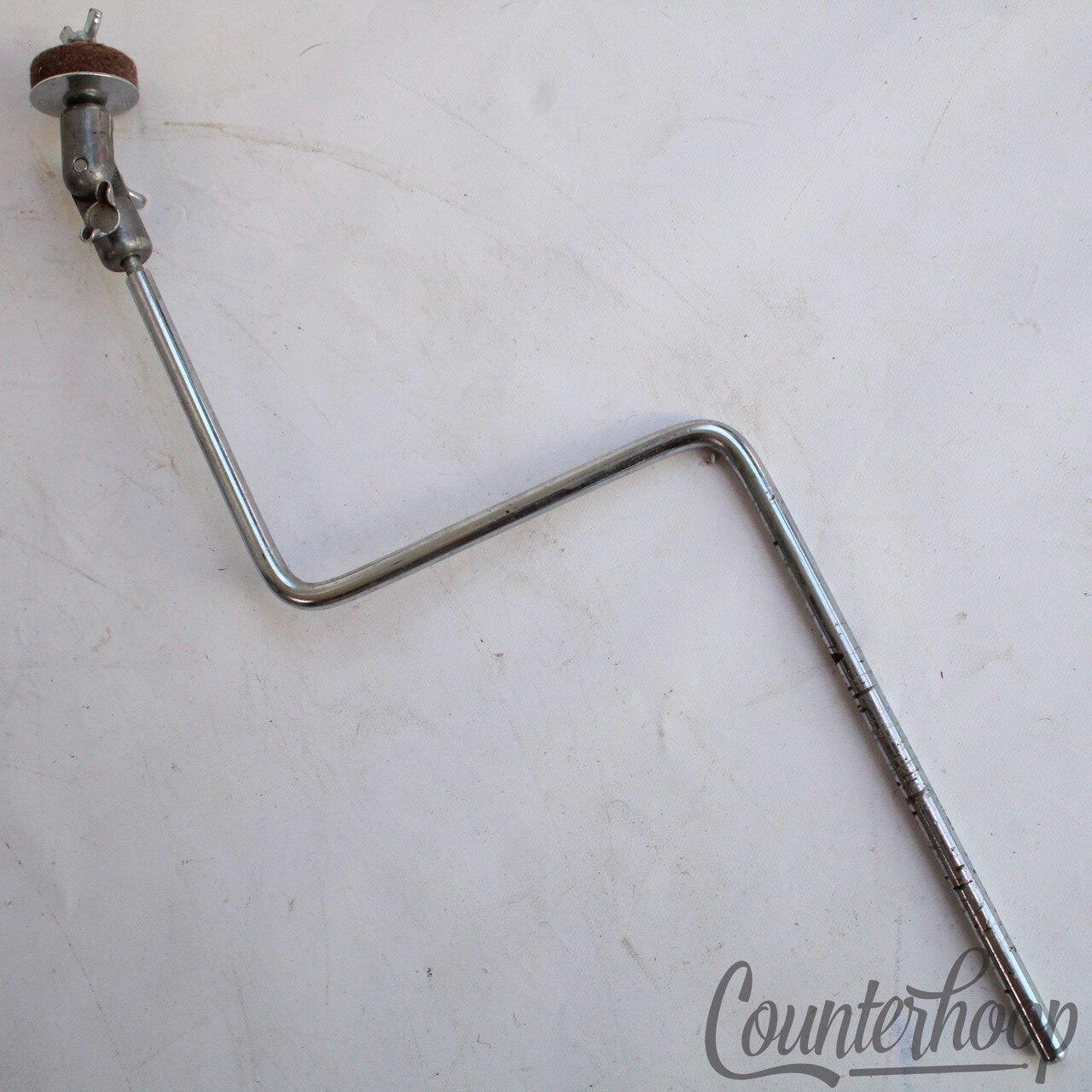 Slingerland Cymbal L-Arm Stand 3/8" Crash/Splash Bass Drum Mount Vintage 60s USA — main photograph
