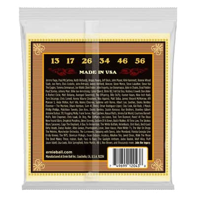 Earthwood Silk & Steel Reg 80/20 Bronze Acoustic Guitar String Set 13-56 Gauge 80%-Cu+20%-Zn Wrap Wire-Wnd On Silk Over Steel Core image 2
