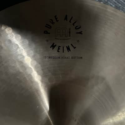 Meinl 15” Pure Alloy Traditional Hats (Pair) 2022 - Traditional image 3