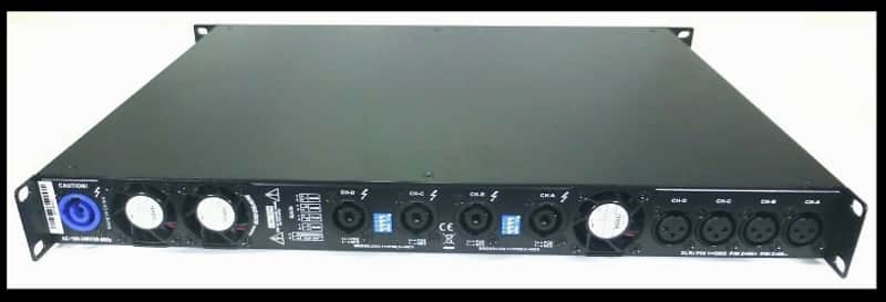 CVR D-654 Series Professional Power Amplifier 1 Space 650 Watts x4 at 8Ω BLACK image 1