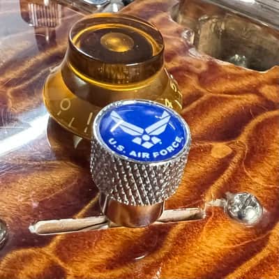Kinnatone U.S.A.F. Air Force Chrome Switch tip for Blade style switch 3 or 5 way Strat tele image 2