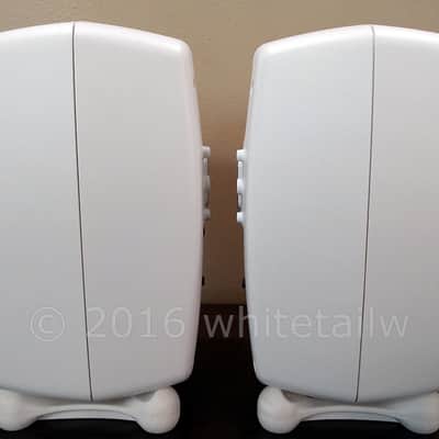 Pair Genelec 8020B White Active Powered Studio Monitors Speakers 8020C 8020A Monitor Free Shipping image 5