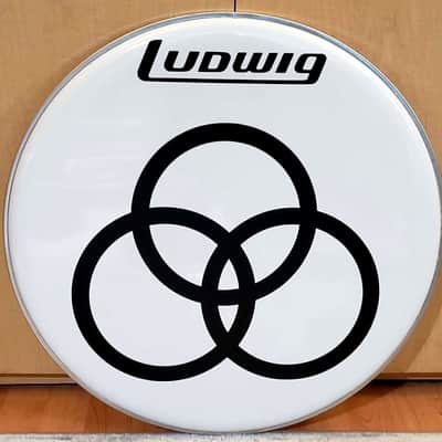 Led Zeppelin, ZOSO, 22" Bass Drumhead, John Bonham, 3 Rings, Wall Display Bild 2