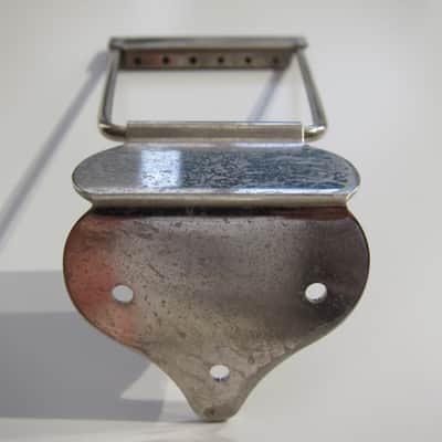 Harmony & Silvertone Archtop & Flat Top Guitar Tailpiece Authentic Vintage Part Circa-1950s-1960s-Nickel Silver image 5