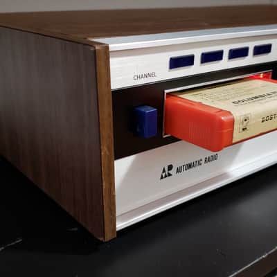Automatic Radio HMX-4000 AM/FM Receiver with 8 Track 1970 Brushed Aluminum and Wood image 7