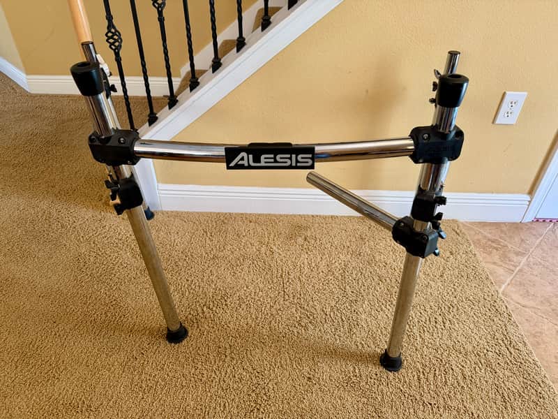 Alesis SURGE / COMMAND Height-Adjustable Electronic Drum Rack Stand Frame Silver/Black-STUDIO GEAR Bild 1