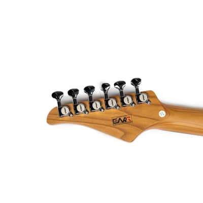 EART YMX-SG3,Roasted Book-match Mahogany Solid Body,22 Stainless Steel Frets,6-Point Synchronized Tremolo image 7