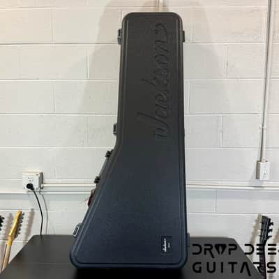 Jackson Custom Shop Randy Rhoads Electric Guitar w/ Case-Black w/ Yellow Pinstripes image 17